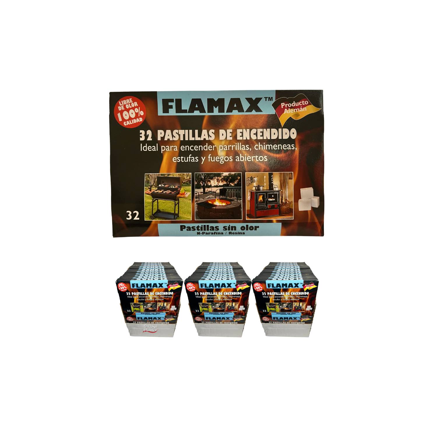 Flamax caja 32 unidades S/olor 